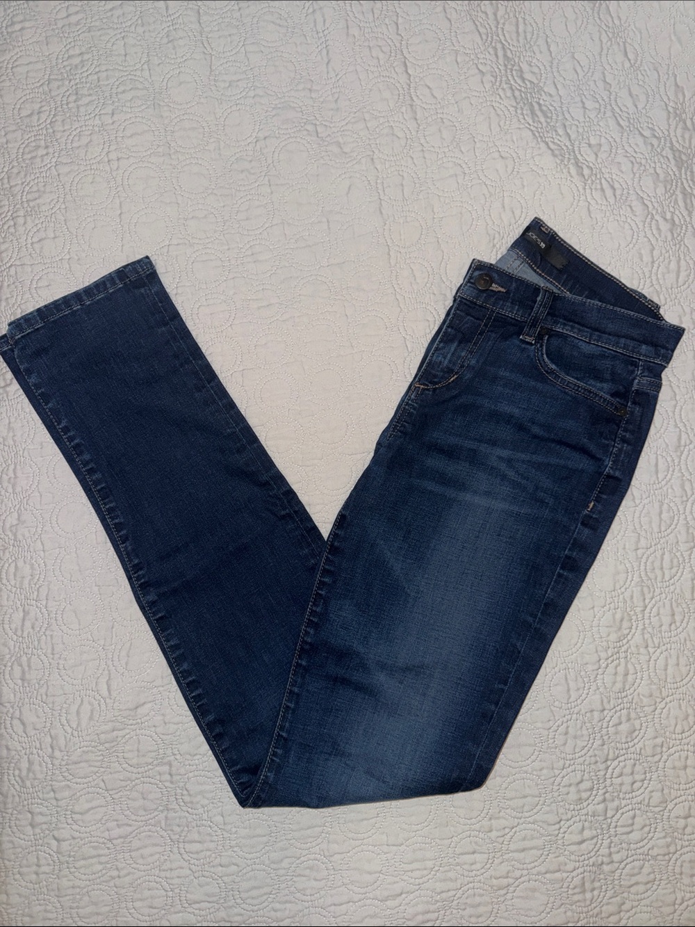 Joe's Jeans Womens Dark Blue Slim Straight Jeans